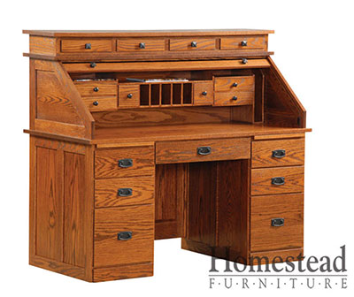 Mission Deluxe Rolltop Desk