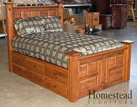 C-008 Bed w/ Drawers