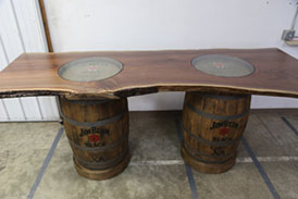 C-538 Jim Beam Live Edge Table