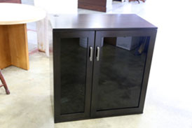 C-566 Glass Side Table