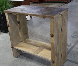 C-581 Reclaimed Barn Wood Nightstand
