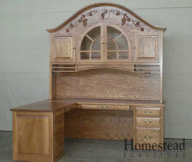 C-324 Desk with Hutch