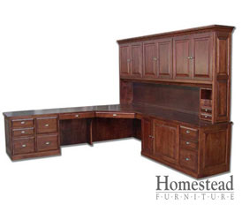 C-332 Desk with Hutch